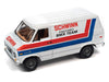 Schwinn 1976 Chevy Van G20 BMX/Freestyle Bikes in White with Red and Blue Stripes - Johnny Lightning 1/64 - JLSP311