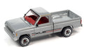 1983 Ford Ranger Pickup Truck with Open Trailer in Metallic Silver - Truck&Trailers - Johnny Lightning  1:64 - JLSP316 B