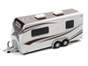 2010 Toyota FJ Cruiser with Camping Trailer in Brick Red - Truck&Trailers - Johnny Lightning  1:64 - JLSP315 A