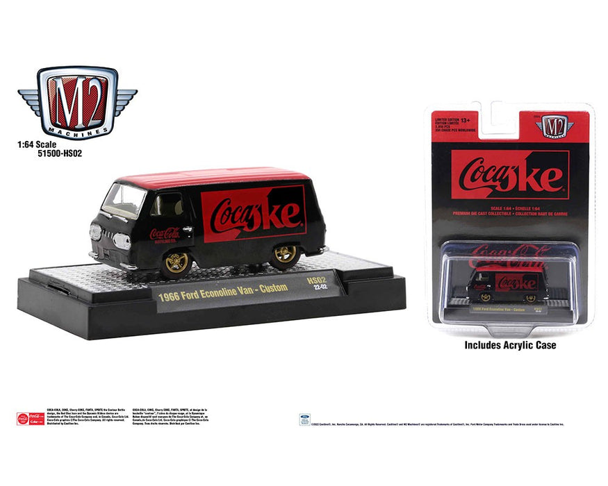 Coca Cola 1966 Ford Econoline - M2 Machine - Hobby Exclusive - 1:64 - 51500-HS02  Passion Diecast