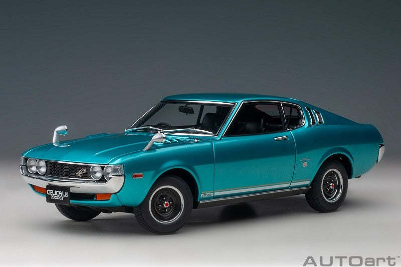 Toyota Celica Liftback 2000GT (RA25) 1973 (Turquoise Blue Metallic) - Autoart - 78767 Passion Diecast