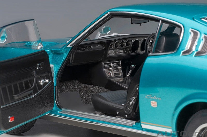 Toyota Celica Liftback 2000GT (RA25) 1973 (Turquoise Blue Metallic) - Autoart - 78767 Passion Diecast