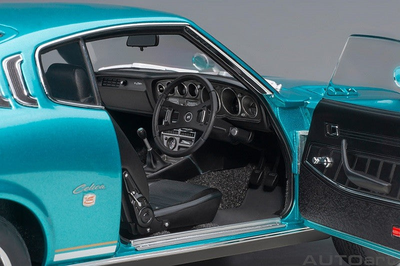 Toyota Celica Liftback 2000GT (RA25) 1973 (Turquoise Blue Metallic) - Autoart - 78767 Passion Diecast