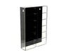 Showcase 1:64 12-Car Display Case Wall Mount Plastic Black Back Version With Cover - Mijo Exclusive 1/64 - MJ08012BK