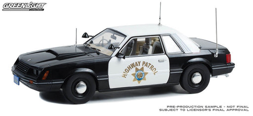 1982 Ford Mustang SSP - California Highway Patrol - Greenlight 1/18 - 13600