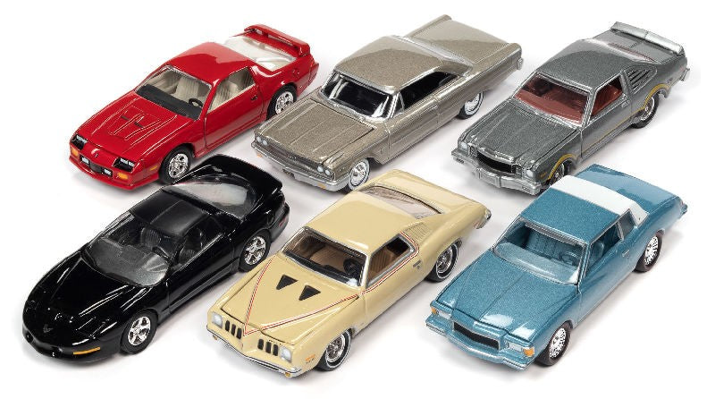Muscle Cars USA 2021 Release 4 Version B  (6 cars set ) Johnny Lightning 1:64 - JLMC028 B