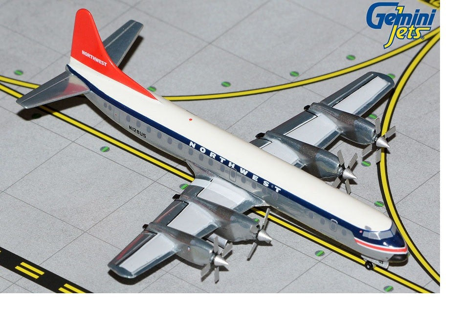 Lockheed L-188C Electra Northwest Orient Airlines / N128US / Gemini 1:400 GJNWA2125