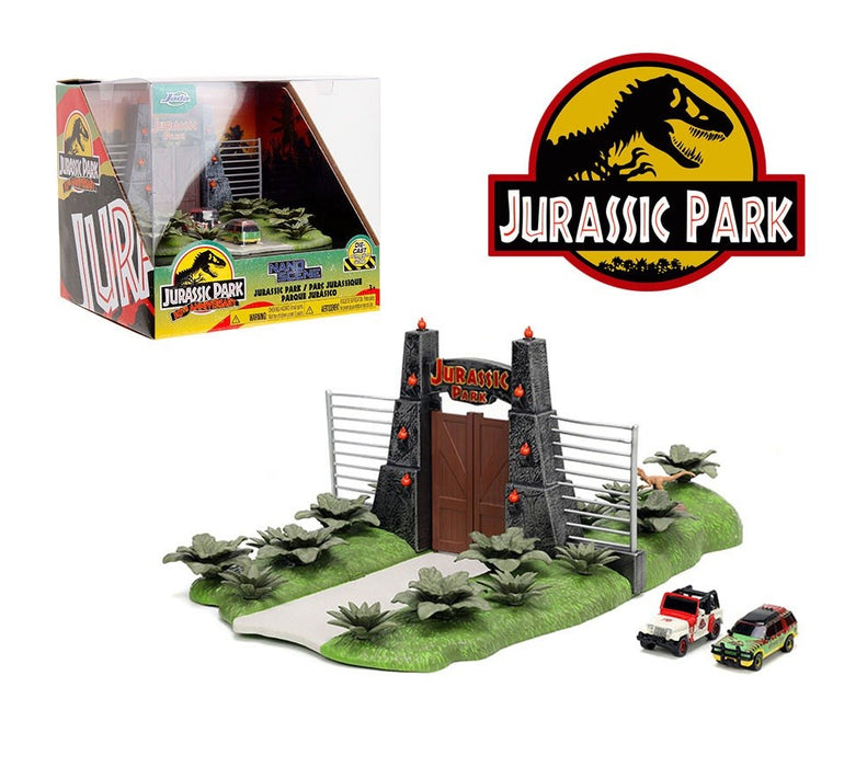 Jada Jurassic Park With 2 Vehicles - Nano Scene - Jurassic Park - Diorama  Hollywood Rides - Jada - 1/87 - 34244