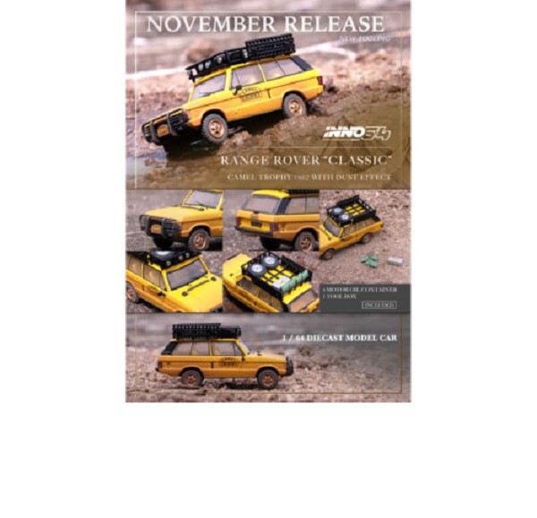 Range Rover CLASSIC Camel Trophy 1982 with Dust Effect - INNO 64 - 1/64 - IN64-RRC-CT82DE