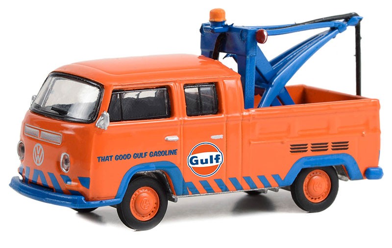 Gulf Oil 'That Good Gulf Gasoline' - 1970 Volkswagen Double Cab Pickup - Hobby Exclusive - 1/64 Greenlight - 30412