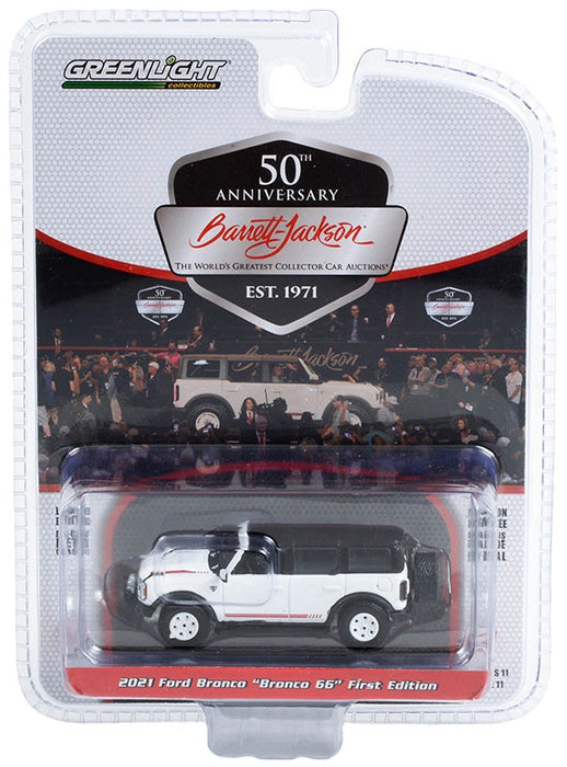 2021 Ford Bronco Bronco 66 First Edition - Barrett-Jackson 'Scottsdale Edition' Series 11 - 1/64 Greenlight - 37270 F