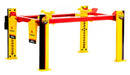 MOPAR Parts & Accessories - Four-Post Lift in Yellow and Red - Greenlight - 1/18 - 13649 - Passion Diecast 