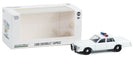 Police - 1980-90 Chevrolet Caprice with Light Bar and Push Bar in White - Hobby Exclusive - 1/64 Greenlight - 43005 B
