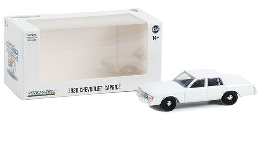 Police - 1980-90 Chevrolet Caprice in White (WITHOUT LIGHT AND PUSH BAR) - Hobby Exclusive - 1/64 Greenlight - 43005 A