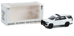 Police - 2022 Chevrolet Tahoe Police Pursuit Vehicle in White - Hobby Exclusive - 1/64 Greenlight - 43001 B