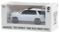Police - 2022 Chevrolet Tahoe Police Pursuit Vehicle in White - Hobby Exclusive - 1/64 Greenlight - 43001 B