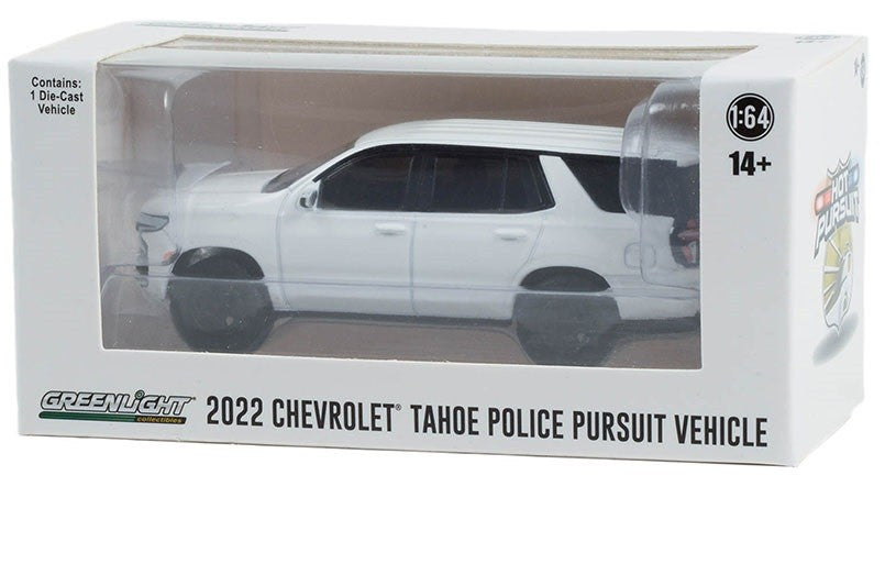 Police - 2022 Chevrolet Tahoe Police Pursuit Vehicle (WITHOUT LIGHT AND PUSH BAR) - Hobby Exclusive - 1/64 Greenlight - 43001 A