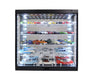 Showcase 1:64 Wall Mount 5 Tiers USB Powered LED Black with Mirror Back - MiJo Exclusives - 1/64 - MJ8850MBK