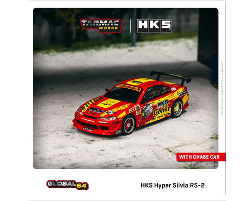 HKS Hyper Silvia RS-2 - Red - Tarmac - 1/64 - T64G-023-HKS - Passion Diecast