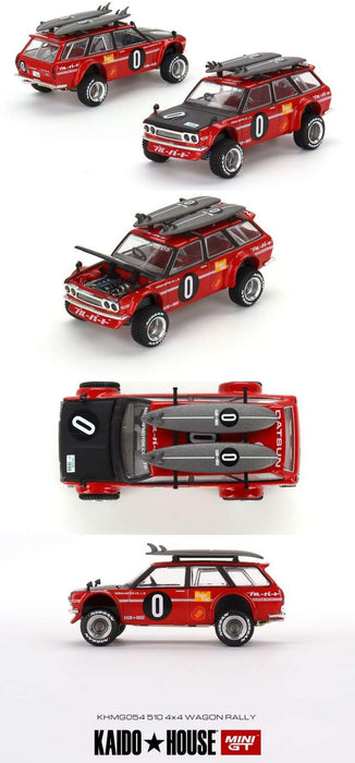 Kaido★House - Datsun Kaido 510 Wagon Kaido GT Surf Safari RS V2 - Mini GT - Mijo Exclusives - 1/64 - KHMG054 Passion Diecast