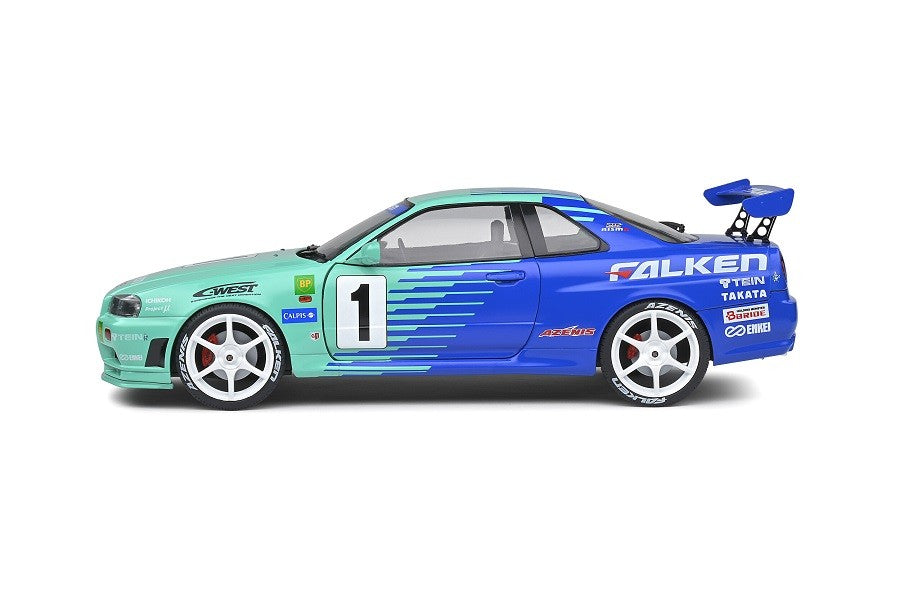 1999 Nissan Skyline (R34) GT-R Falken Drift Livery - Solido - 1/18 - S1804304  Passion Diecast