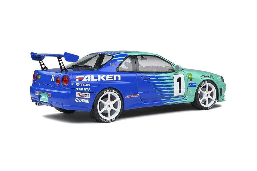 1999 Nissan Skyline (R34) GT-R Falken Drift Livery - Solido - 1/18 - S1804304  Passion Diecast