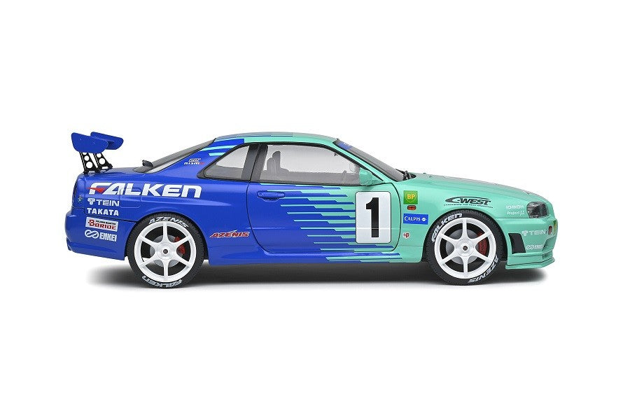 1999 Nissan Skyline (R34) GT-R Falken Drift Livery - Solido - 1/18 - S1804304  Passion Diecast