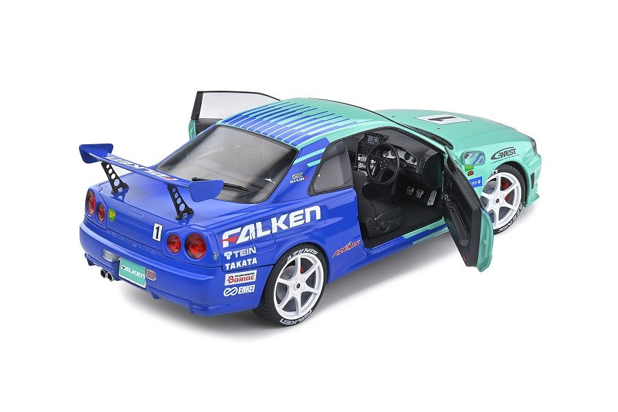 1999 Nissan Skyline (R34) GT-R Falken Drift Livery - Solido - 1/18 - S1804304  Passion Diecast