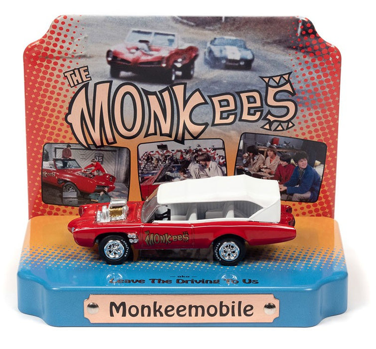 The Monkees - Monkees Mobile with Tin display in Red and White - Johnny Lightning 1:64 - JLSP333