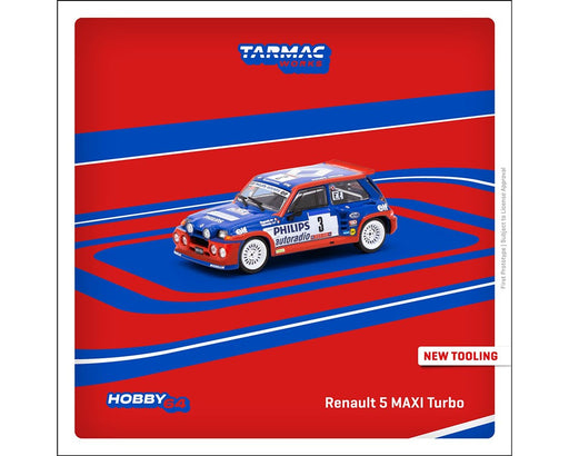 Renault 5 MAXI Turbo Tour de Corse - Rallye de France 1985 Winner - Tarmac - 1/64 - T64-TL061-85TDC03 Passion Diecast
