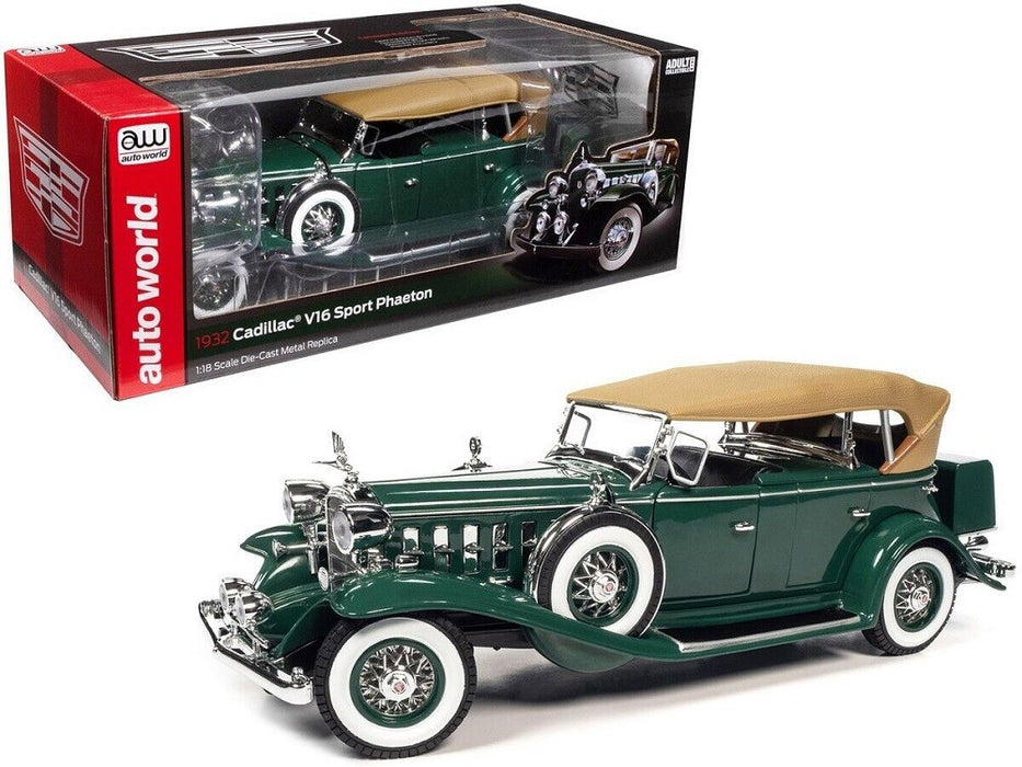 1932 CADILLAC V16 PHAETON - Auto World - 1/18 -  AW314 - Passion Diecast 