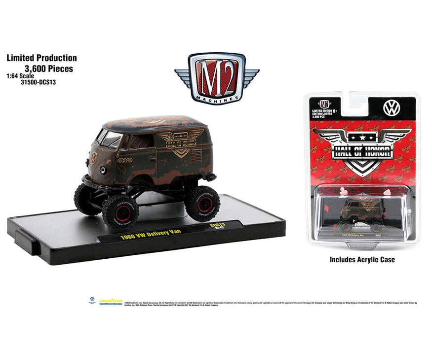 Supercon Exclusive 1960 Volkswagen Delivery 4×4 Rusted 2023 Limited Edition 3,600 - M2 Machine - 1:64 - 31500-DCS13