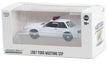 Police - 1987-93 Ford Mustang SSP with Light Bar and Push Bar in White - Hobby Exclusive - 1/64 Greenlight - 43008 B