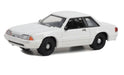 Police - 1987-93 Ford Mustang SSP in White (WITHOUT LIGHT AND PUSH BAR) - Hobby Exclusive - 1/64 Greenlight - 43008 A