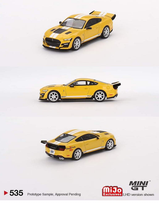 Shelby GT500 Dragon Snake Concept Yellow - Mini GT - 1:64 - MGT00535 Passion Diecast