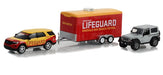 2016 Ford Explorer & 2013 Jeep Wrangler Rubicon Baywatch 2017 - Hollywood Hitch & Tow Series 11 - Greenlight - 1-64 - 31150 B