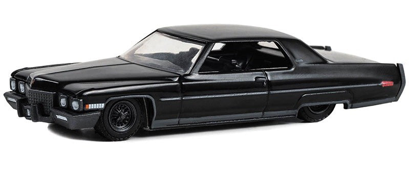 1971 Cadillac Coupe deVille Lowrider - Black Bandit Series 28 - 1/64 Greenlight - 28130 A