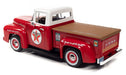 Texaco Truck Series No.39 - 2022 1956 Ford F100 Service Station Pickup Truck Red - Auto World & Round 2 - 1/24 - CP7961