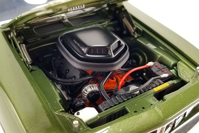 1971 Plymouth Hemi Cuda in Ivy Green with Vinyl Top Limited Edition - ACME - 1/18 - A1806132VT - Passion Diecast 