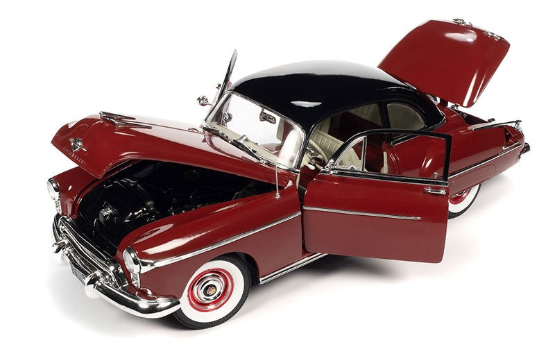 1950 Oldsmobile 88 Holiday Coupe in Chariot Red - Auto World / American Muscle - 1/18 - AMM1304 Passion Diecast