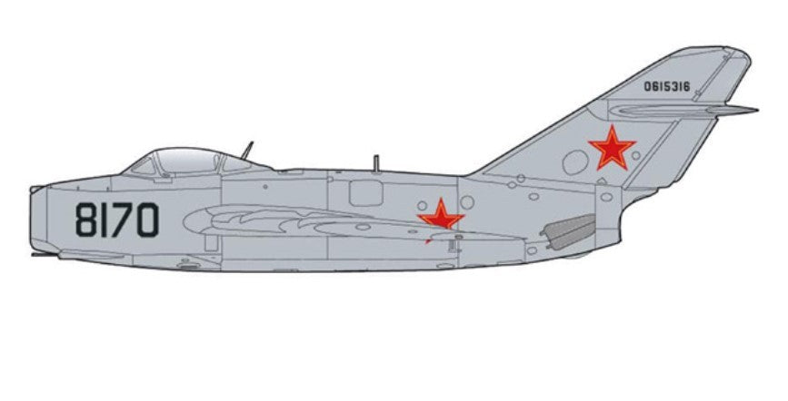 Mikoyan-Gurevich MiG-15 Fagot / Soviet Air Force Black 8170, USSR 1950s / Hobby Master 1:72 HA2420