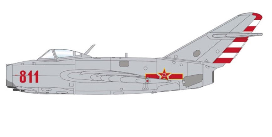 MiG-15 Fagot / CPVAF 72nd GVIAP, Red 25, Anshan, First Korean War Air-to-Air Kill / Hobby Master 1:72 HA2421