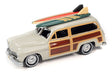 Surf Rods Pack - 1950 Mercury Woody Wagon - 1959 Cadillac Ambulance - Set of 2 - Johnny Lightning - 1:64 - JLSP343 B