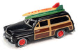 Surf Rods Pack - 1950 Mercury Woody Wagon - 1959 Cadillac Ambulance - Set of 2 - Johnny Lightning - 1:64 - JLSP343 A
