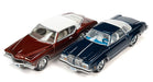 Super 70's Pack - 1976 Oldsmobile Cutlass - 1972 Buick Riviera - Set of 2 - Johnny Lightning - 1:64 - JLSP341 A