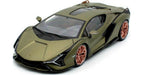 Lamborghini Sián FKP 37 (Matte Green) -  Bburago 1/24 - 18-21099GRN - Passion Diecast
