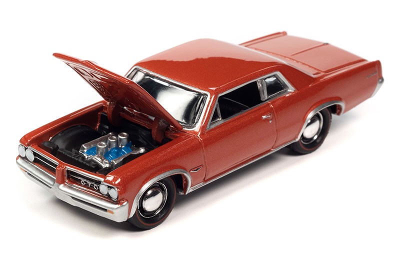 1964 Pontiac GTO in Sunfire Red Poly - Johnny Lightning - 1/64 - JLSP340 B Passion Diecast