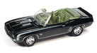 1969 Chevrolet Camaro RS/SS Convertible in Fathom Green Poly with White Hockey Side Stripe - Johnny Lightning - 1/64 - JLSP335 A