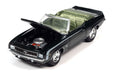 1969 Chevrolet Camaro RS/SS Convertible in Fathom Green Poly with White Hockey Side Stripe - Johnny Lightning - 1/64 - JLSP335 A