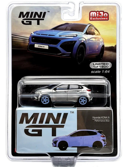 CHASE Hyundai KONA N Performance Blue - Mini GT - 1:64 - MGT00450GR Passion Diecast